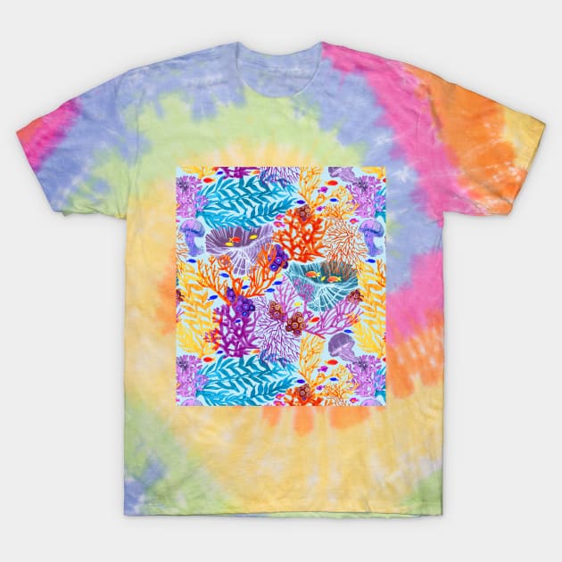 Colorful Underwater World T-Shirt by MitaDreamDesign